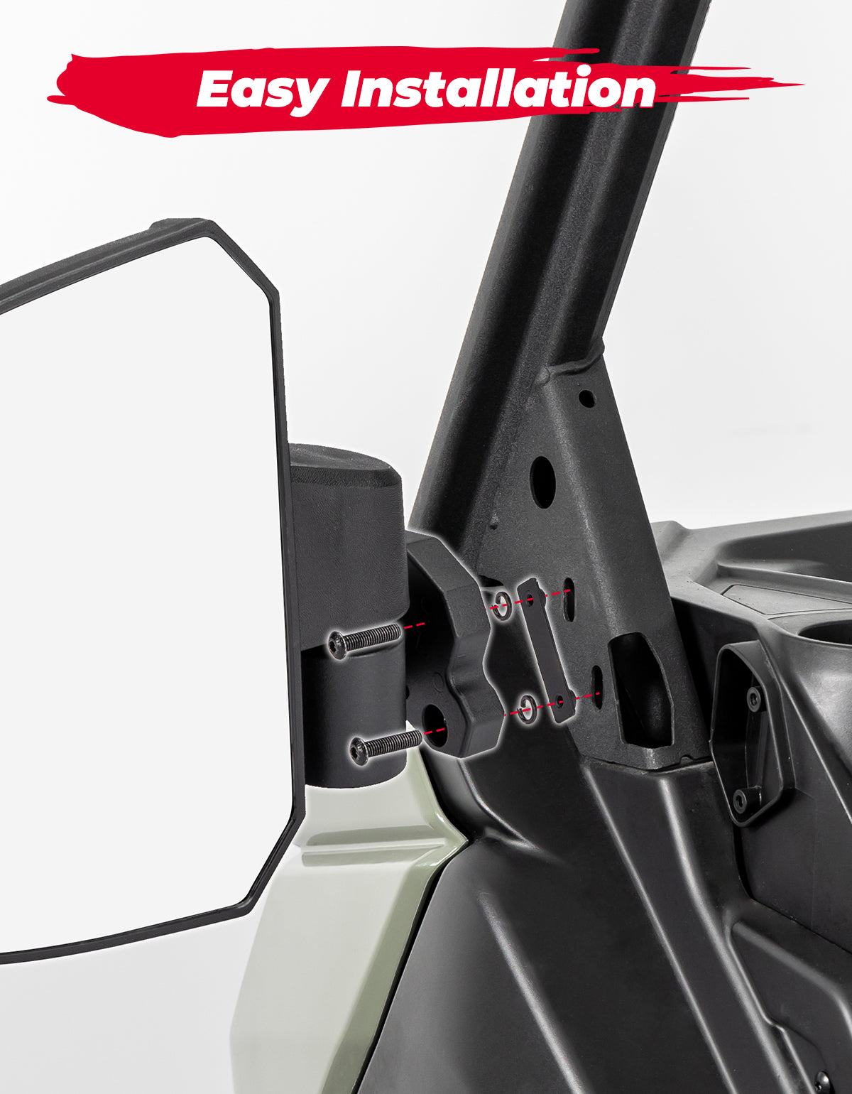 One Pair Side Mirrors for Can Am Defender HD5|8|10 – fits Can-Am Defender HD10 (view 7)