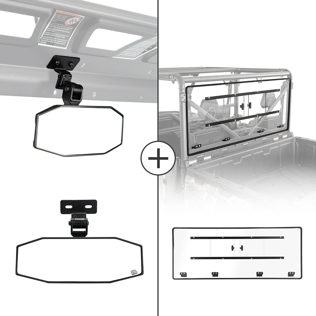 Airflow Sliding Vented Rear Windshield & Rear Mirros for CFMOTO UFORCE 1000