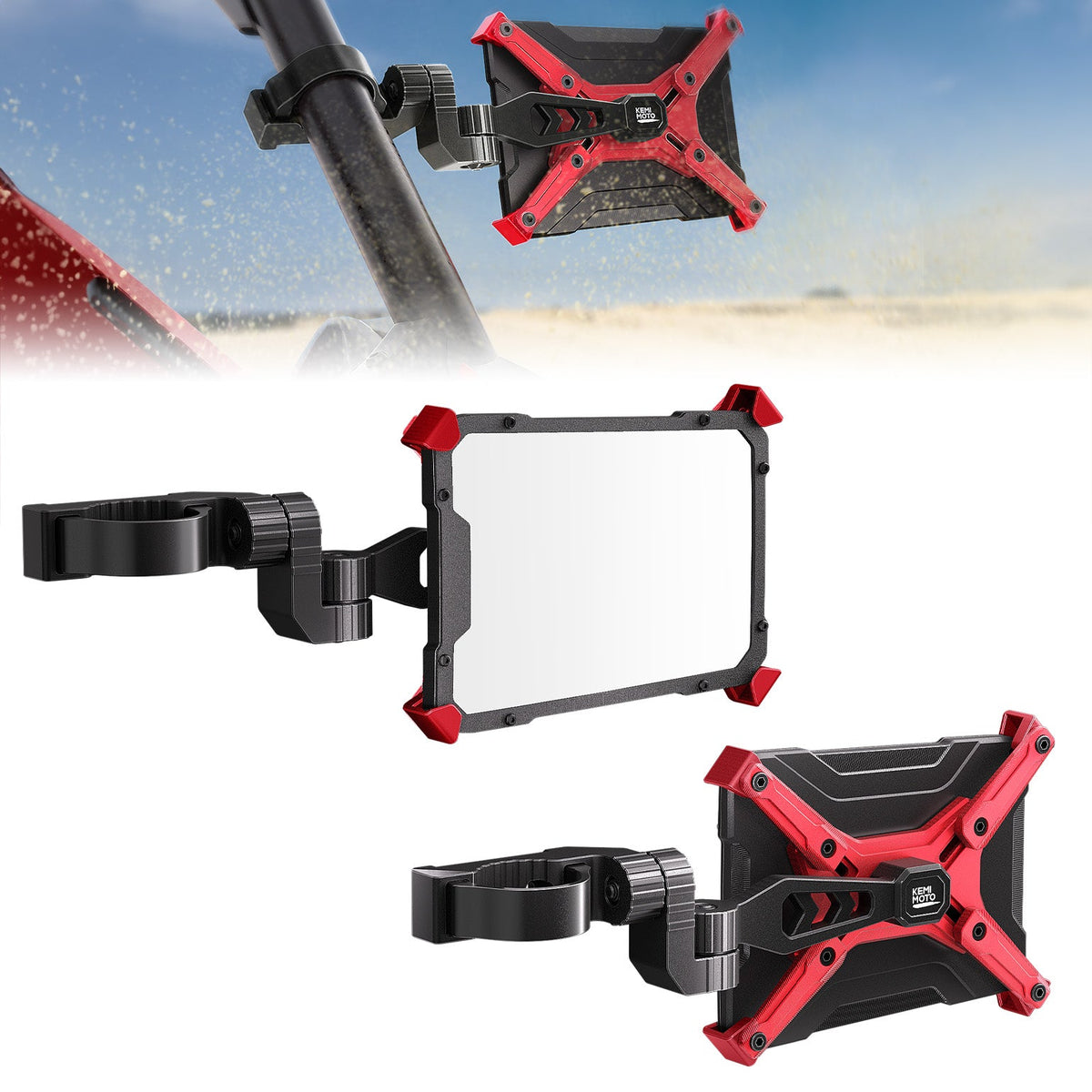 Aluminum CNC UTV Mirror X (Pair) for Polaris RZR | Can-Am Maverick X3 | Talon | Teryx – fits Polaris RZR (view 8)