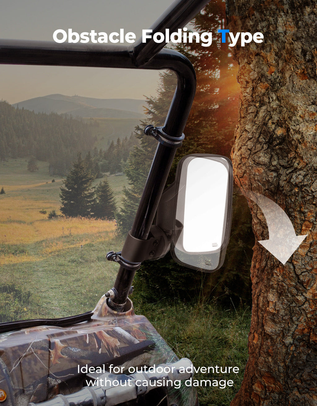Mini Youth UTV Side Mirrors for Polaris RZR 170 – fits Polaris RZR (view 4)
