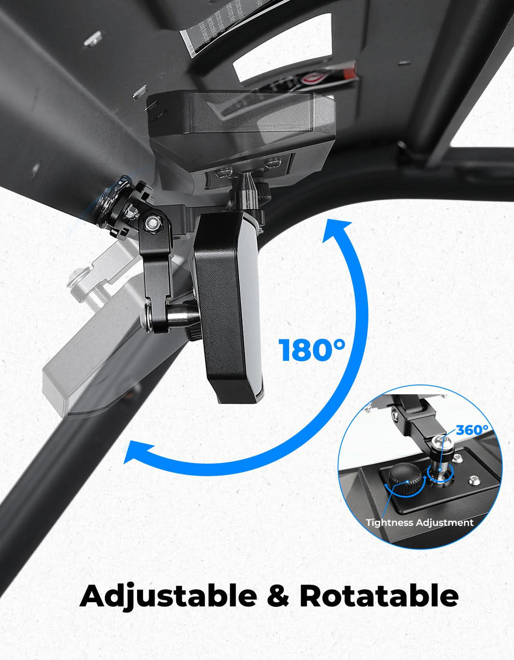 UTV Universal Magnetic Rear View Mirror for Polaris Ranger, Can-Am Defender & Golf Carts – fits Polaris Ranger (view 3)