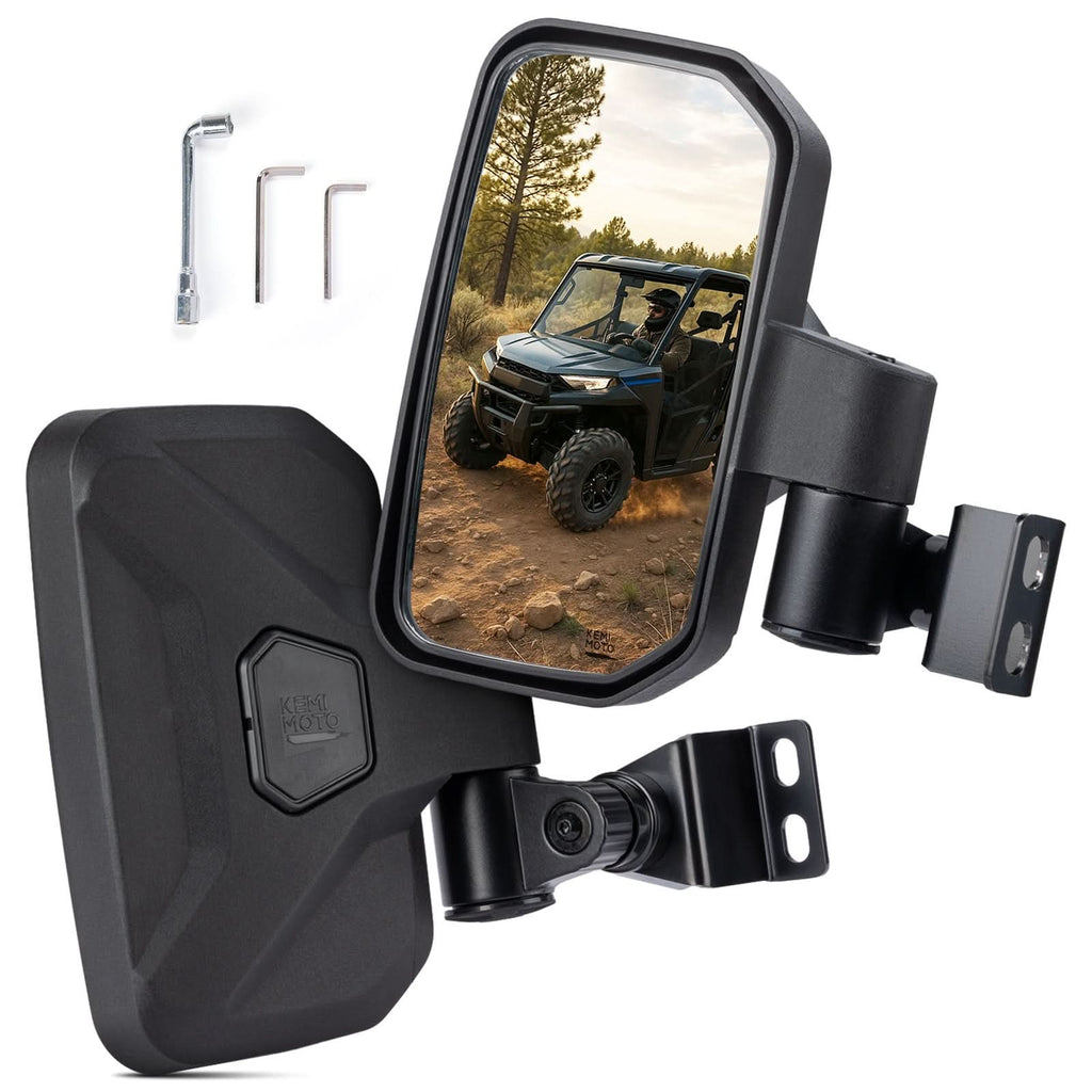 UTV Side View Mirrors for Polaris Ranger 570/500/900 XP (2014-2025) – fits Polaris Ranger 570 Midsize