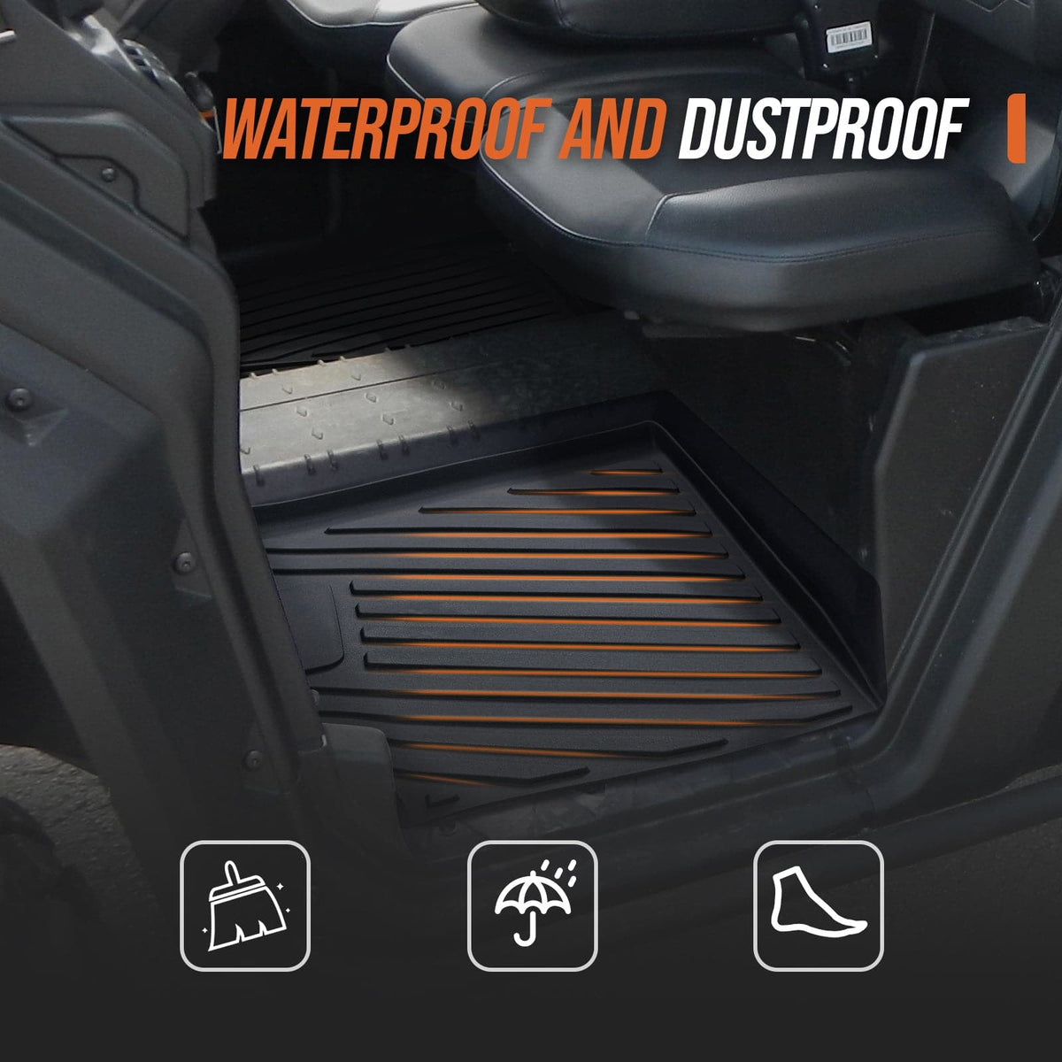 TPE Floor Mats for Can-Am Defender 2016-2024