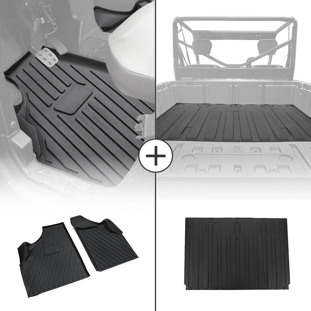TPE Floor Mats & Bed Liner for Can-Am Defender HD7|8|9|10 – fits Can-Am Defender HD10