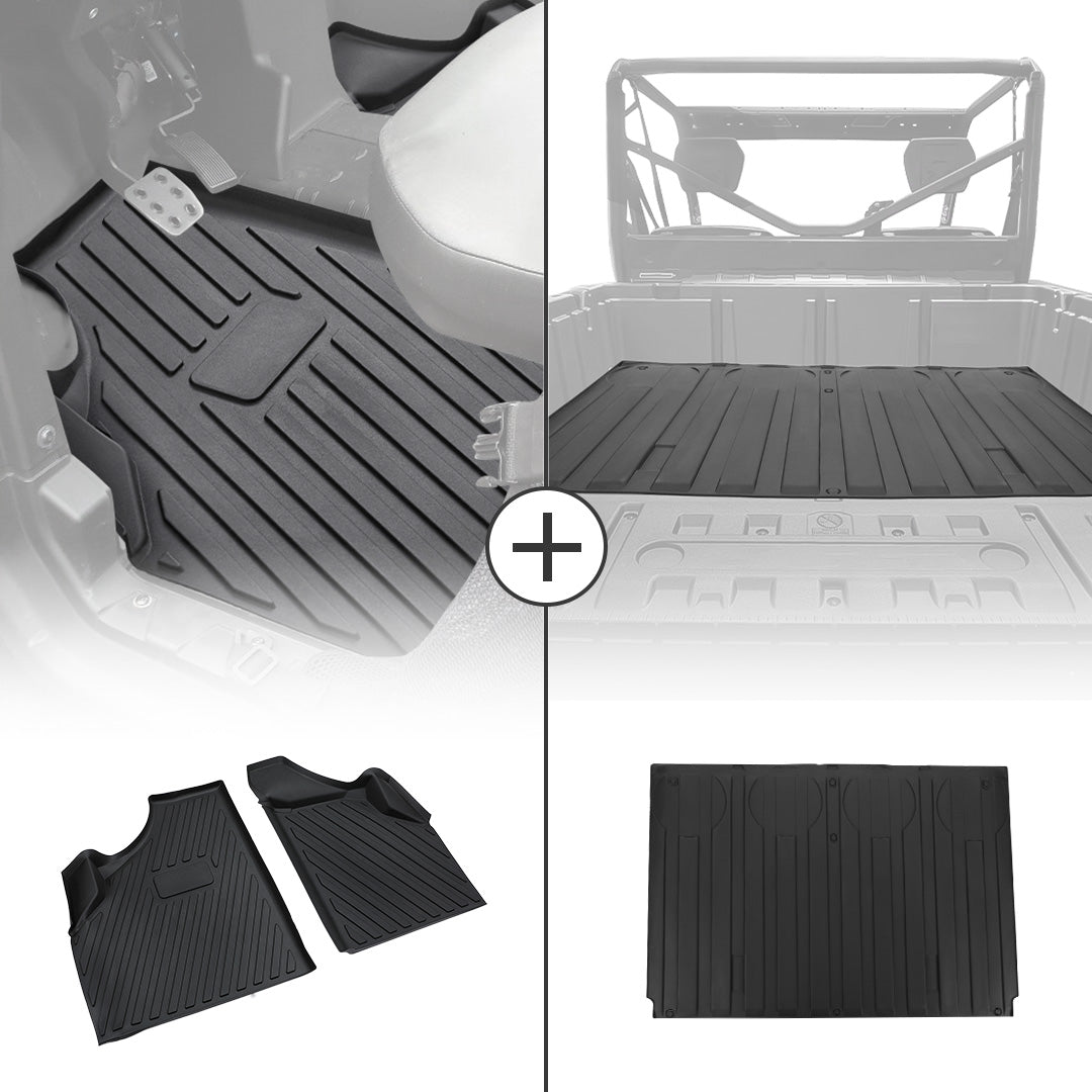 TPE Floor Mats & Bed Liner for Can-Am Defender HD7|8|9|10 – fits Can-Am Defender HD10