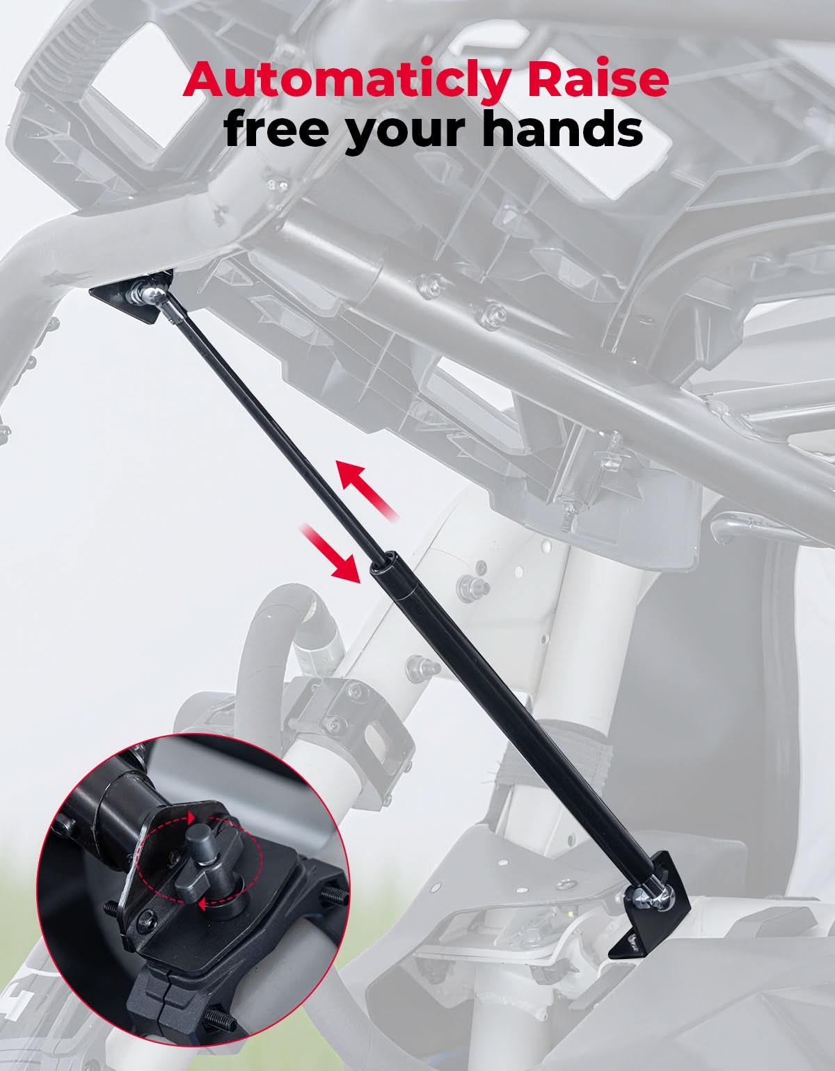 Pivoting Rear Cargo Rack for Can-Am Maverick X3/Max 2017-2026 – fits Can-Am Maverick X3 2-Seat (view 5)