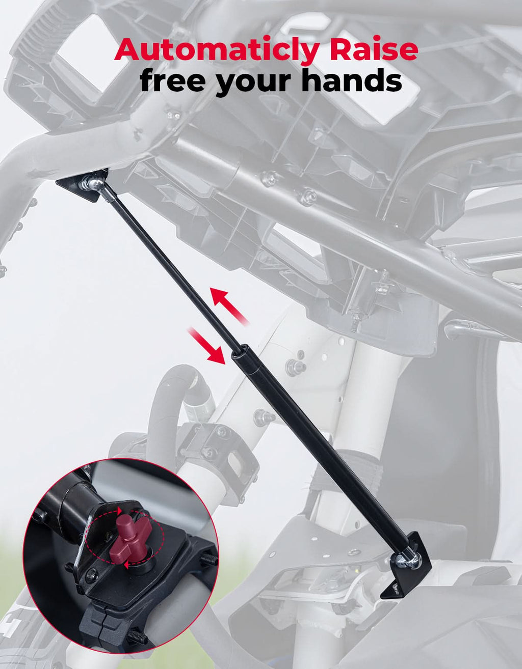 Pivoting Rear Cargo Rack for Can-Am Maverick X3/Max 2017-2026 – fits Can-Am Maverick X3 MAX (view 6)