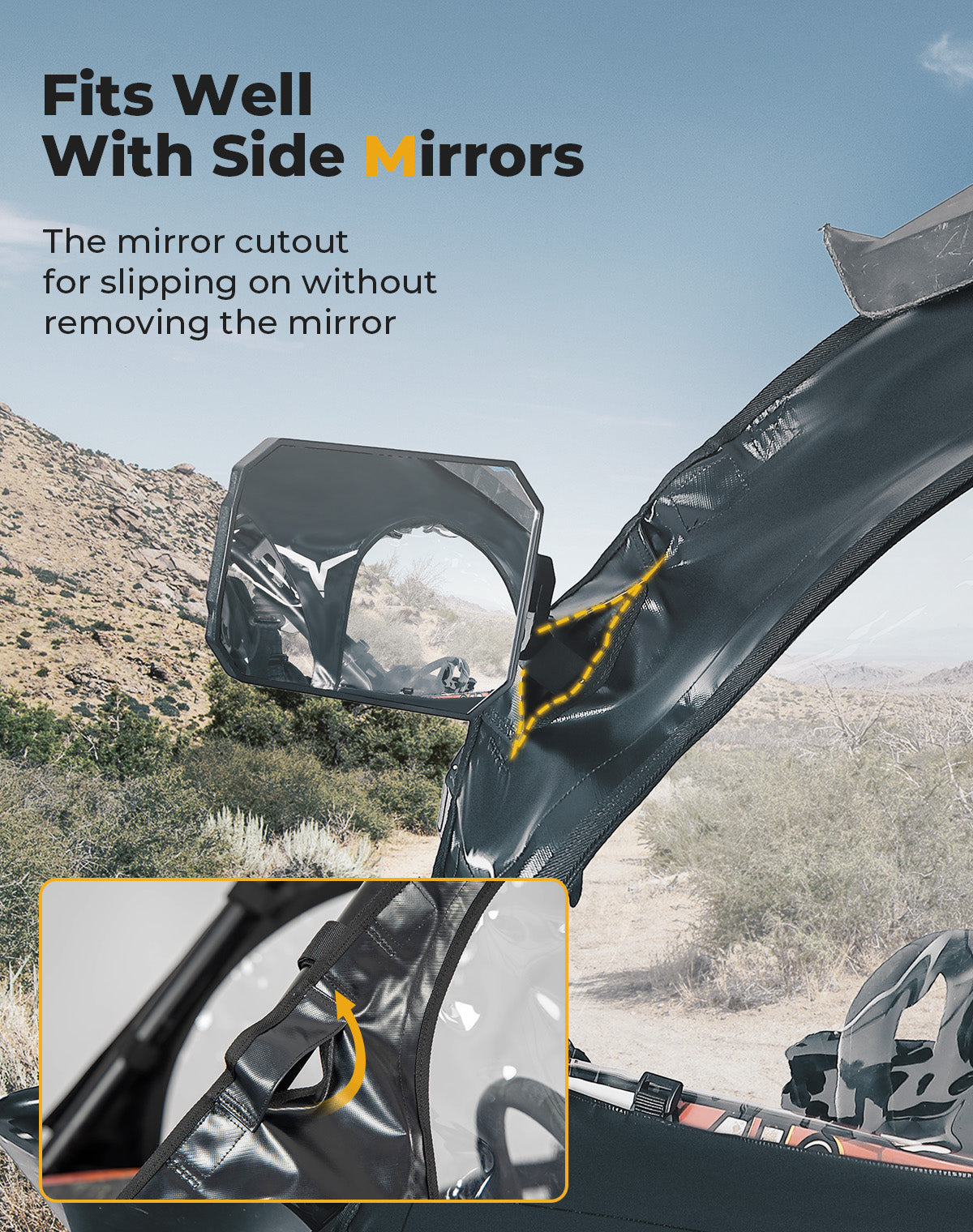 Soft Cab Enclosure Upper Windows for CFMOTO ZForce 950
