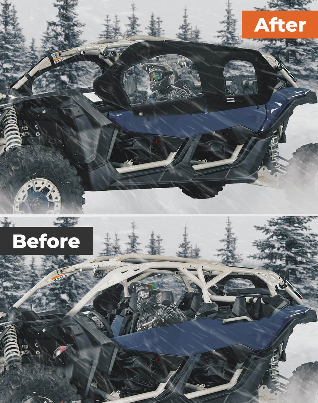 Soft Cab Enclosure Upper Doors for Can-Am Maverick X3 MAX – fits Can-Am Maverick X3 MAX (view 6)