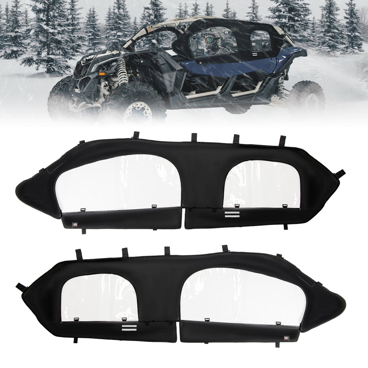 Soft Cab Enclosure Upper Doors for Can-Am Maverick X3 MAX – fits Can-Am Maverick X3 MAX