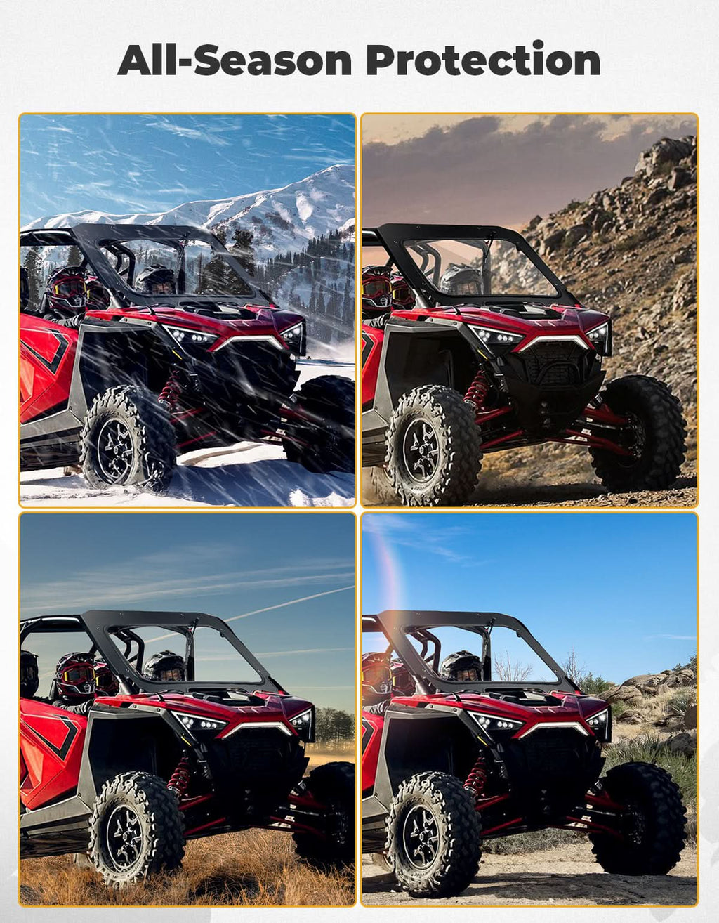 Glass Windshield with Manual Wipers for Polaris RZR PRO XP / RZR Turbo R 2020-2024 – fits Polaris RZR Pro XP (view 7)