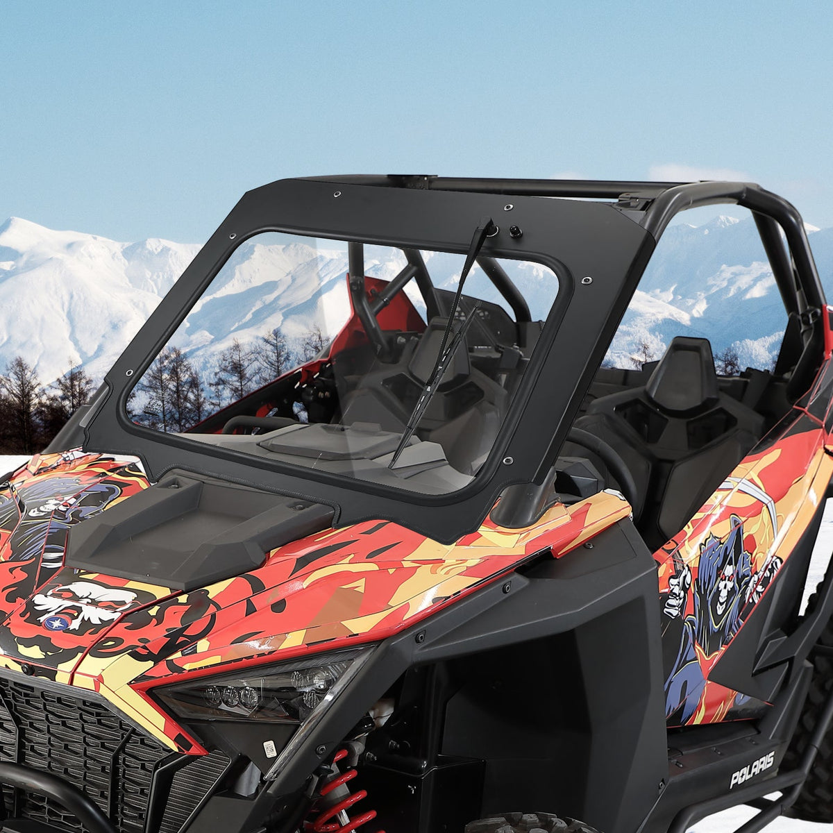 Glass Windshield with Electric Wipers for Polaris RZR PRO XP / RZR Turbo R 2020-2024 – fits Polaris RZR Pro R 4 (view 8)