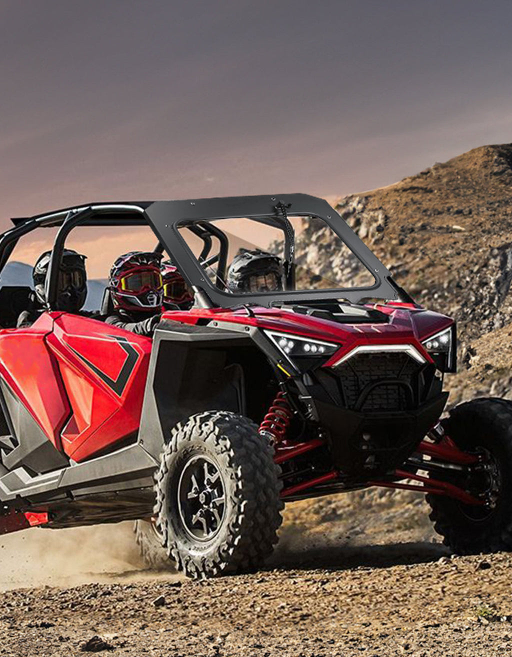 Glass Windshield with Electric Wipers for Polaris RZR PRO XP / RZR Turbo R 2020-2024 – fits Polaris RZR Pro R (view 7)