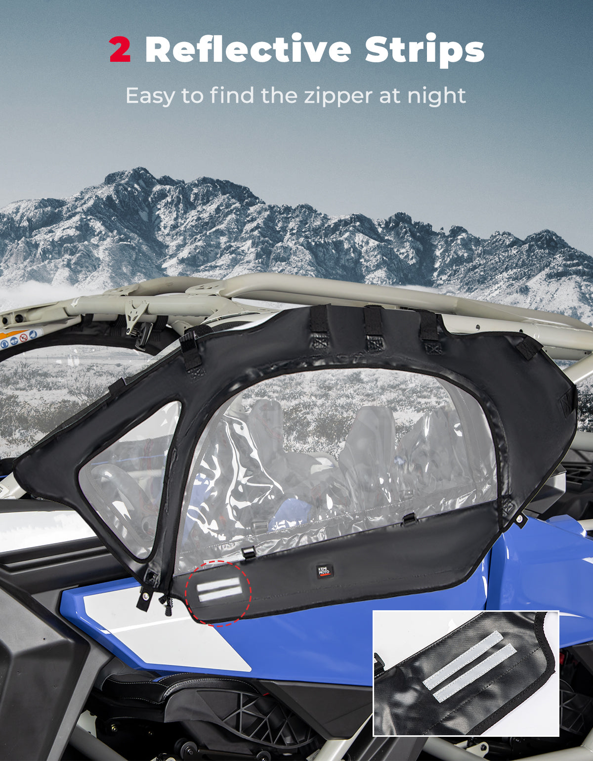Soft Cab Enclosures and Hard Roof for Can-Am Maverick X3 – fits Can-Am Maverick X3 2-Seat (view 4)