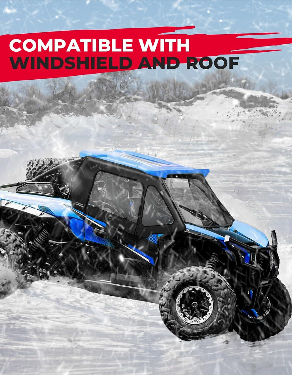 Soft Cab Enclosures Upper Doors for Kawasaki Teryx KRX 1000 – fits Kawasaki Teryx KRX 1000 (view 6)