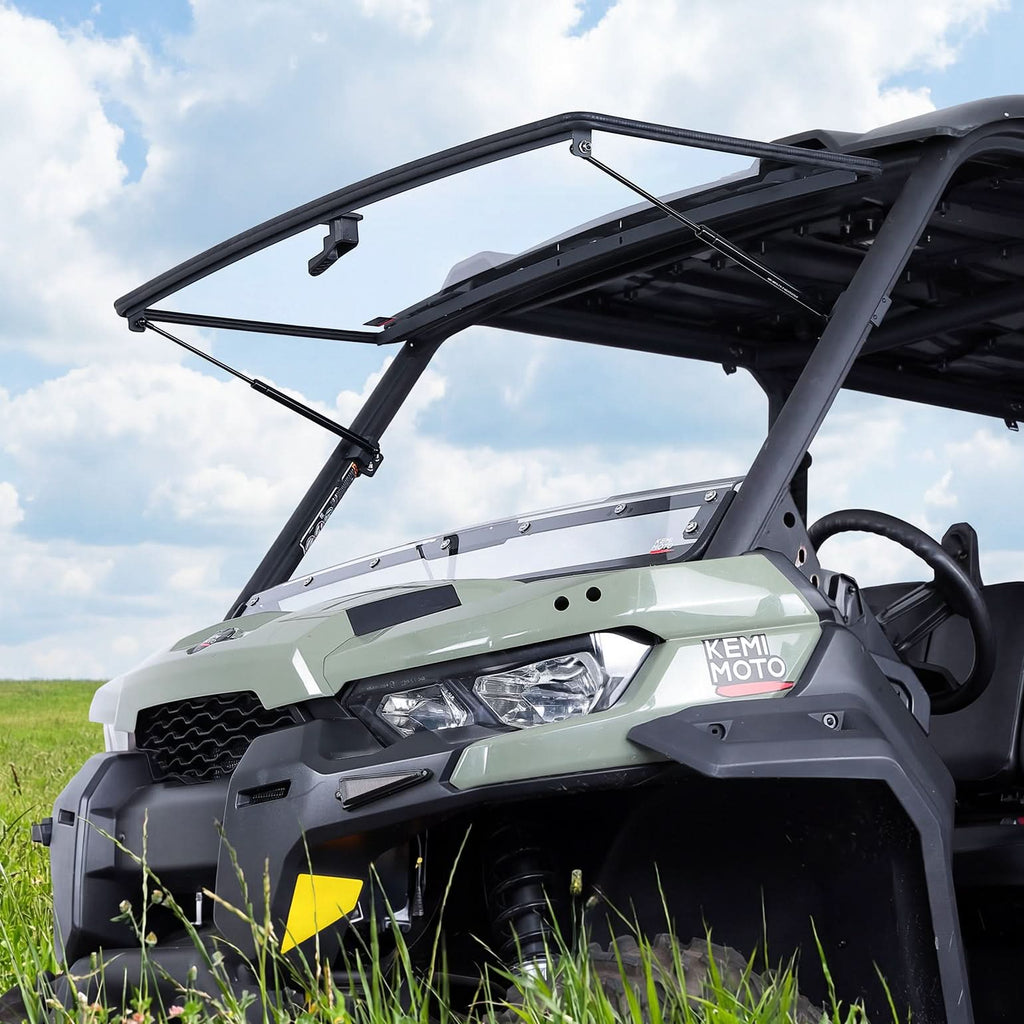 Flip Front Windshield For Can-Am Defender / Defender MAX (2016+) – fits Can-Am Defender MAX HD10