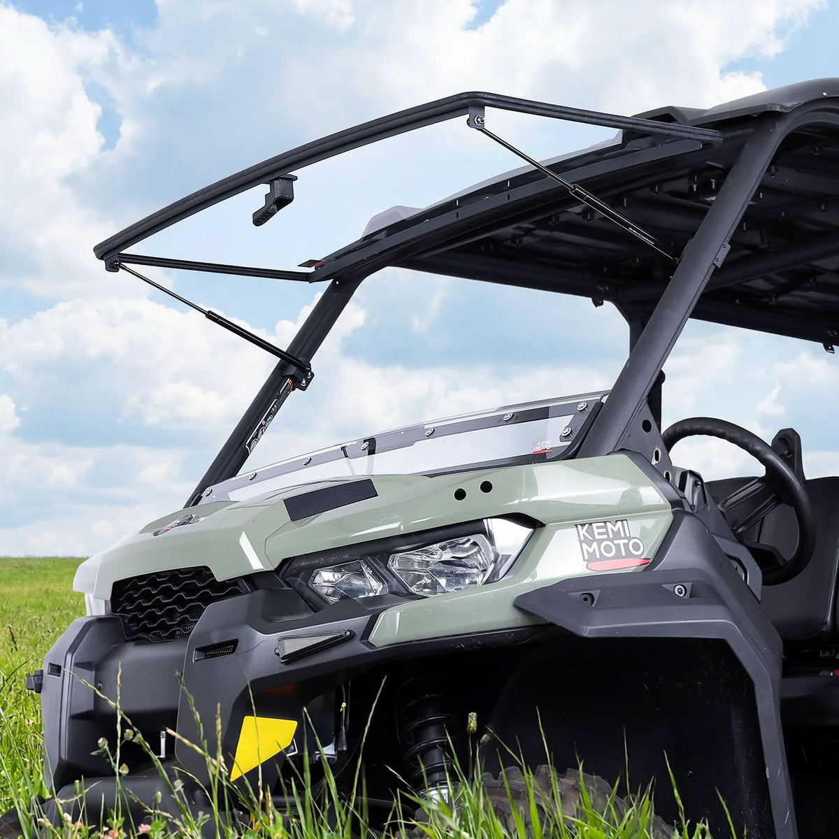 Flip Front Windshield For Can-Am Defender / Defender MAX (2016+) – fits Can-Am Defender MAX HD10