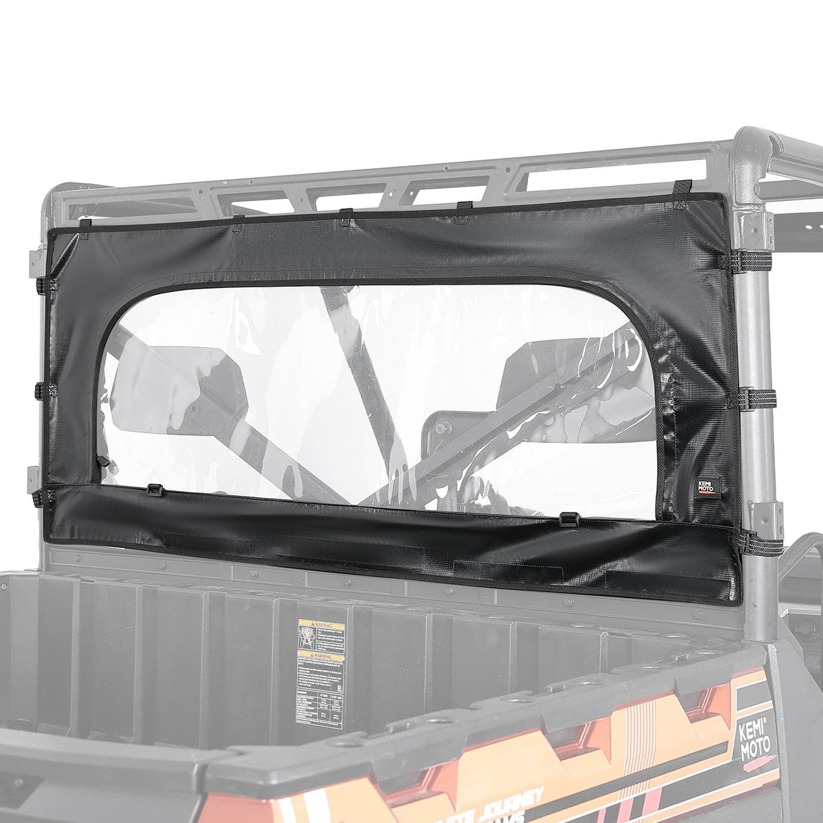 UTV Zippered Soft Rear Window for Polaris Ranger XP 1000 / Crew