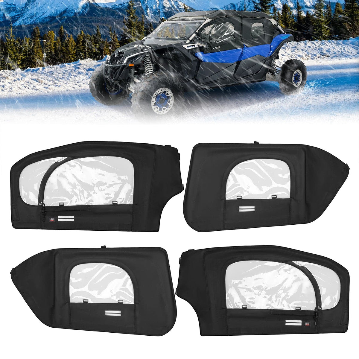 Soft Cab Enclosures with Metal Frame for Can-Am Maverick X3 MAX – fits Can-Am Maverick X3 MAX