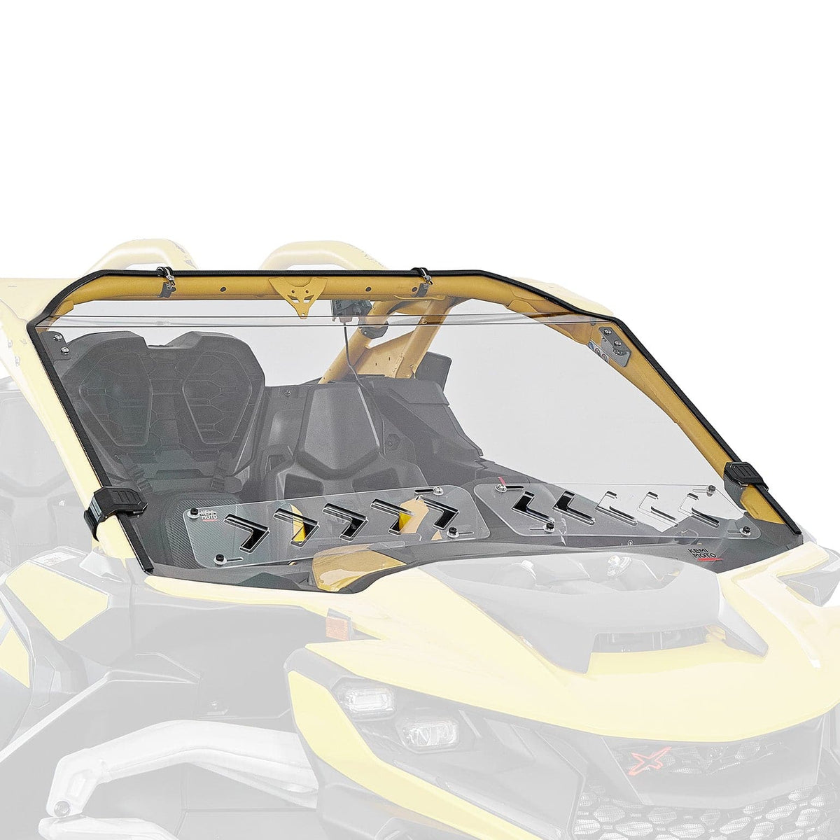 Vented Front Full Windshield for Can Am Maverick R 2024+ – fits Can-Am Maverick R 2-Seat