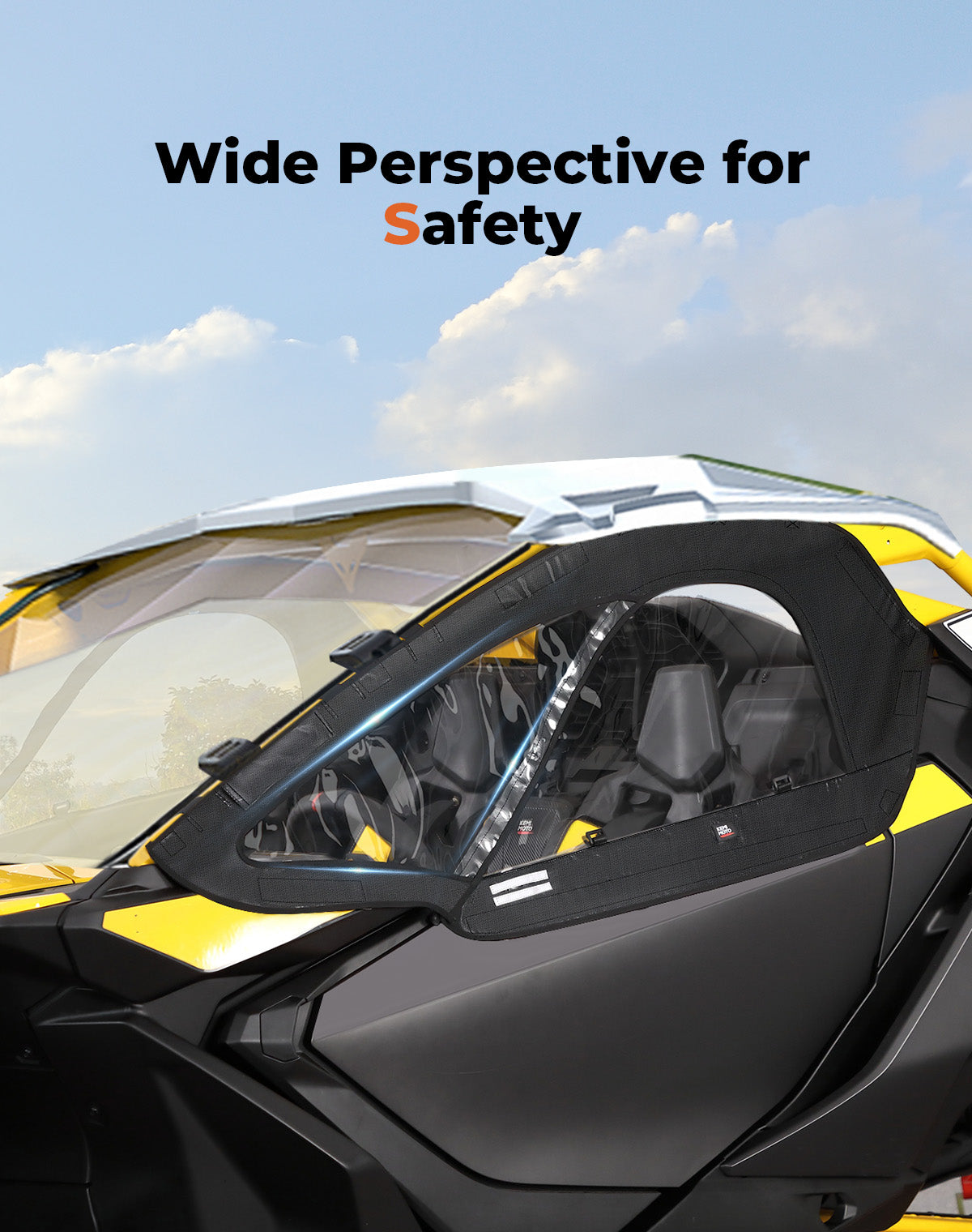 Soft Upper Doors for Can-Am Maverick R – fits Can-Am Maverick R 2-Seat (view 6)