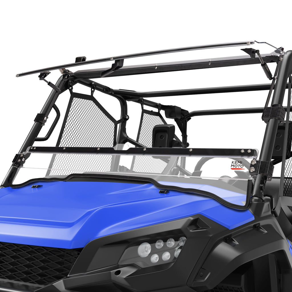 2-IN-1 Flip Windshield for Pioneer 1000 1000-5 1000-6 2016-2025