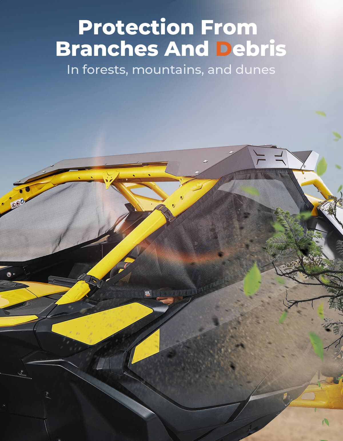 Window Nets for Can-Am Maverick R 2024+ – fits Can-Am Maverick R 2-Seat (view 2)