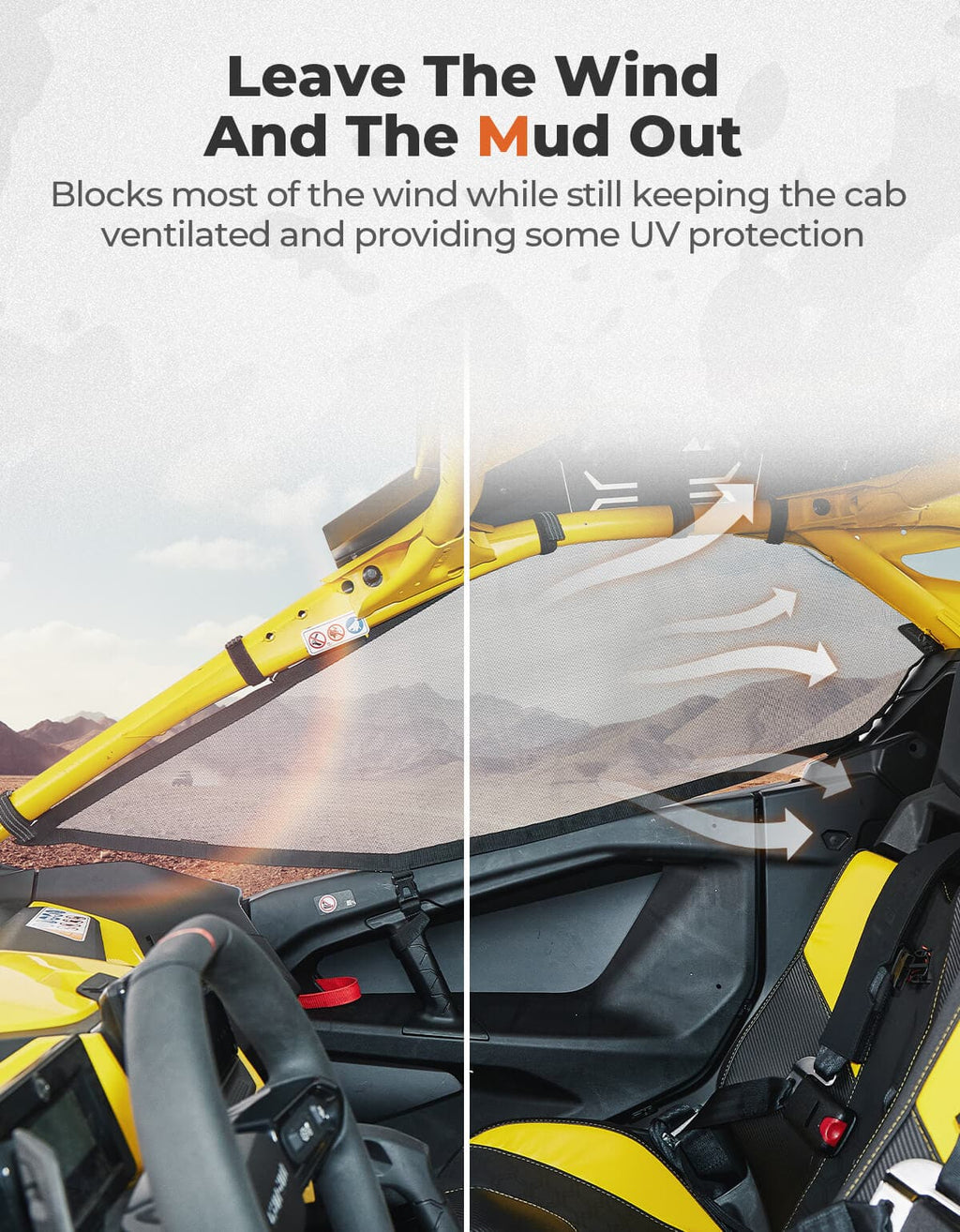 Window Nets for Can-Am Maverick R 2024+ – fits Can-Am Maverick R 2-Seat (view 3)