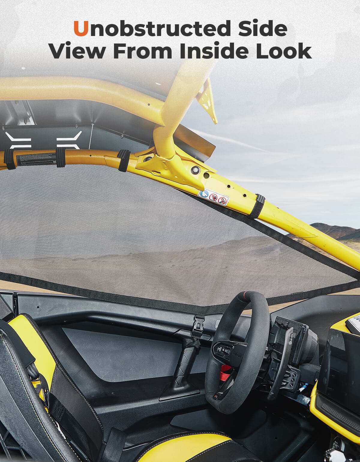 Window Nets for Can-Am Maverick R 2024+ – fits Can-Am Maverick R 2-Seat (view 6)