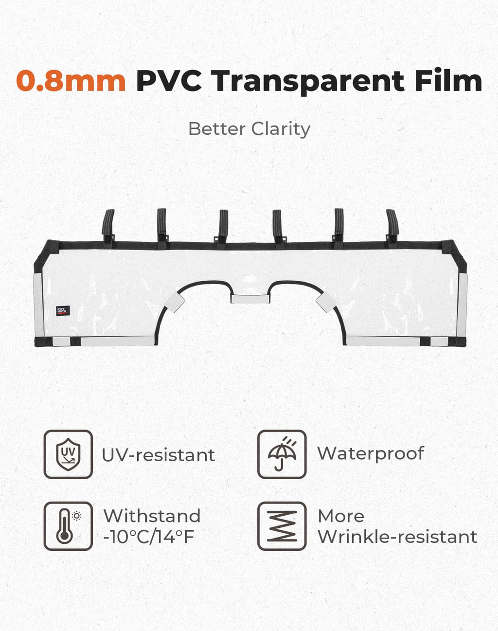 Soft Rear Windshield for Can-Am Maverick R 2024+ – fits Can-Am Maverick R MAX