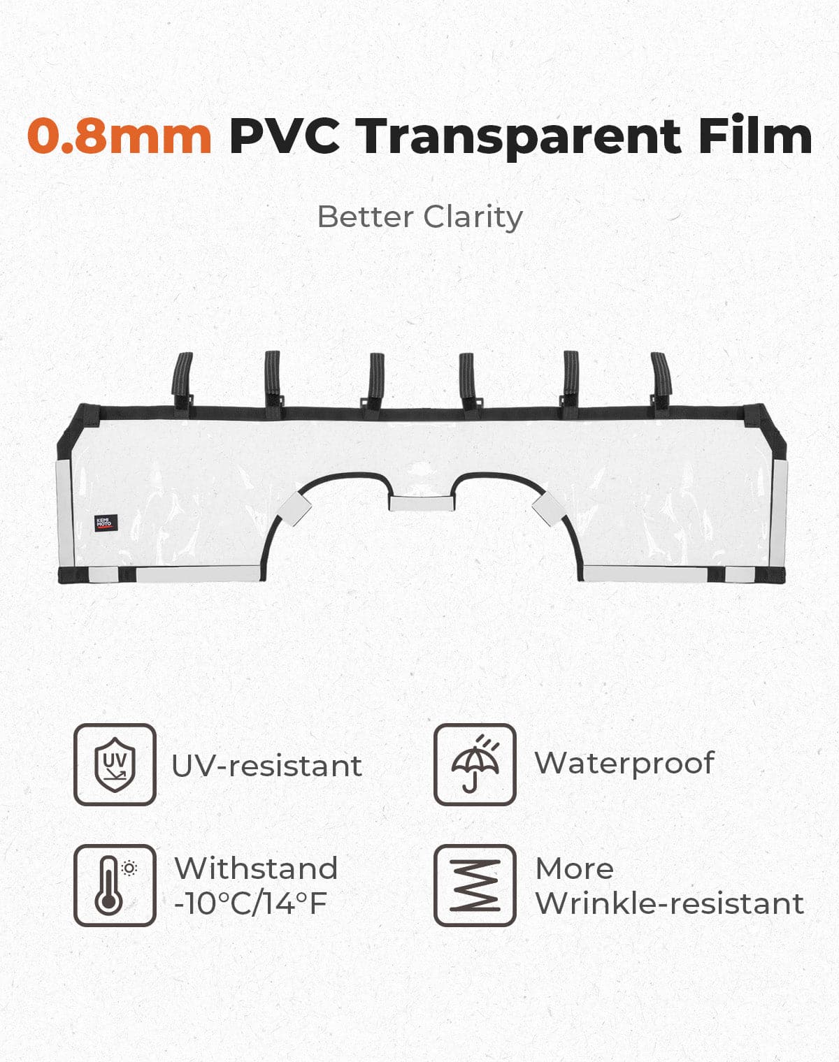 Soft Rear Windshield for Can-Am Maverick R 2024+ – fits Can-Am Maverick R MAX