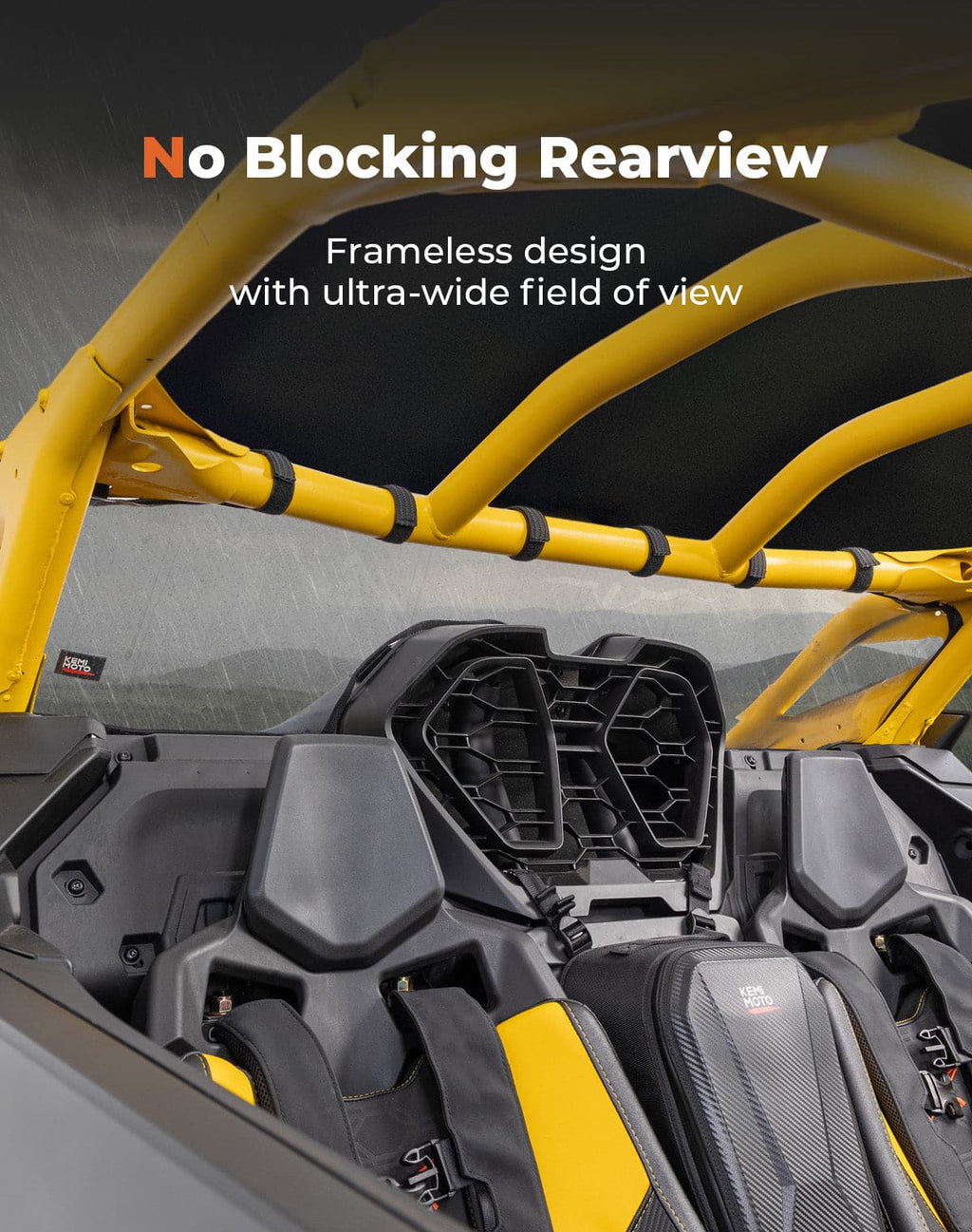 Soft Rear Windshield for Can-Am Maverick R 2024+ – fits Can-Am Maverick R 2-Seat (view 5)