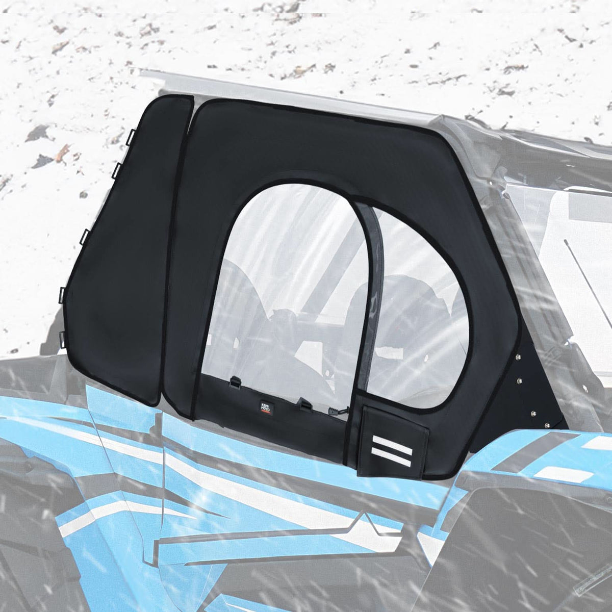 Upper Doors with Steel Frame for Polaris RZR XP 1000 / XP Turbo 2016-2023 – fits Polaris RZR XP Turbo (view 8)
