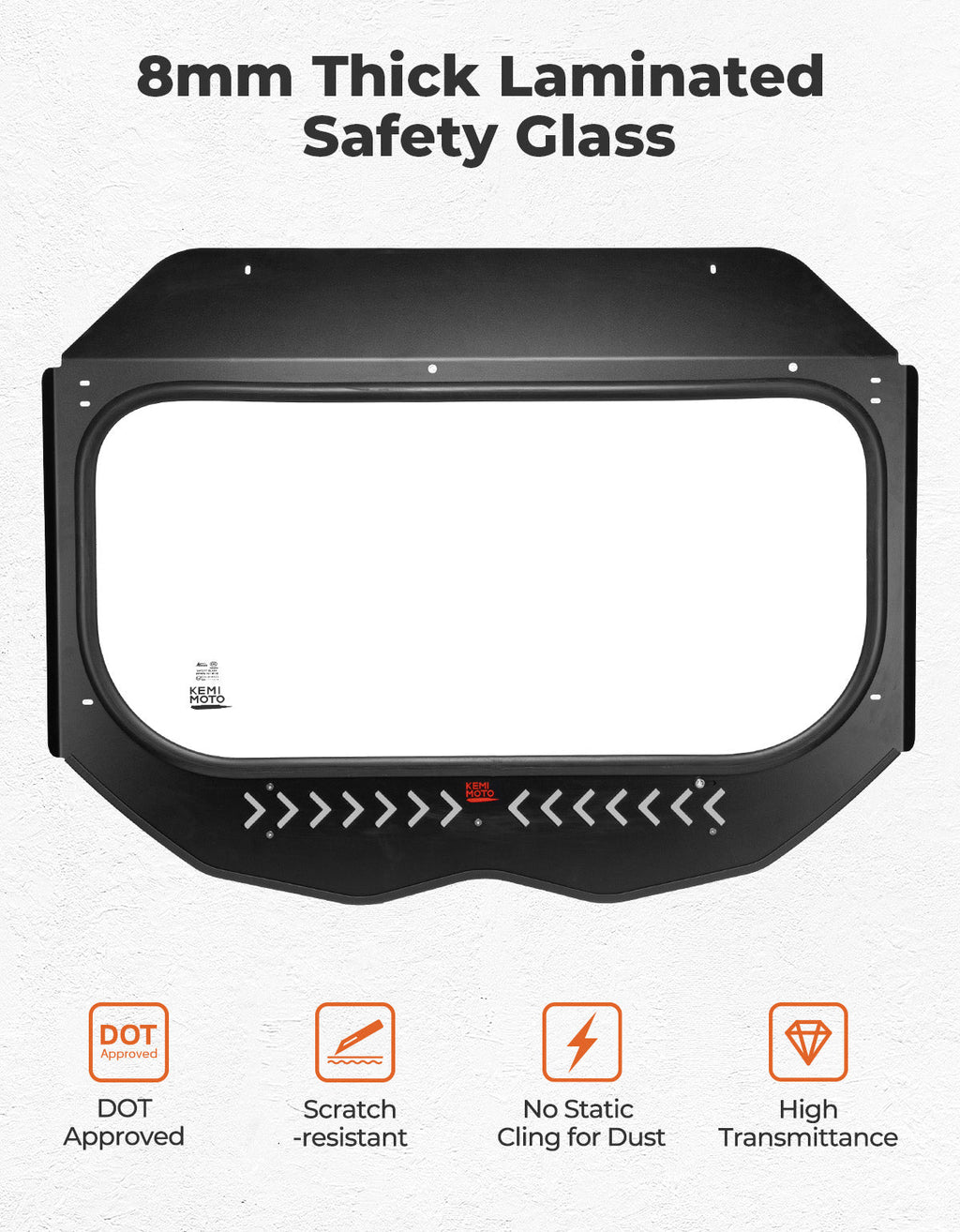Glass Windshield with Sliding Vents for Can-Am Maverick X3 / X3 MAX – fits Can-Am Maverick X3 MAX (view 6)