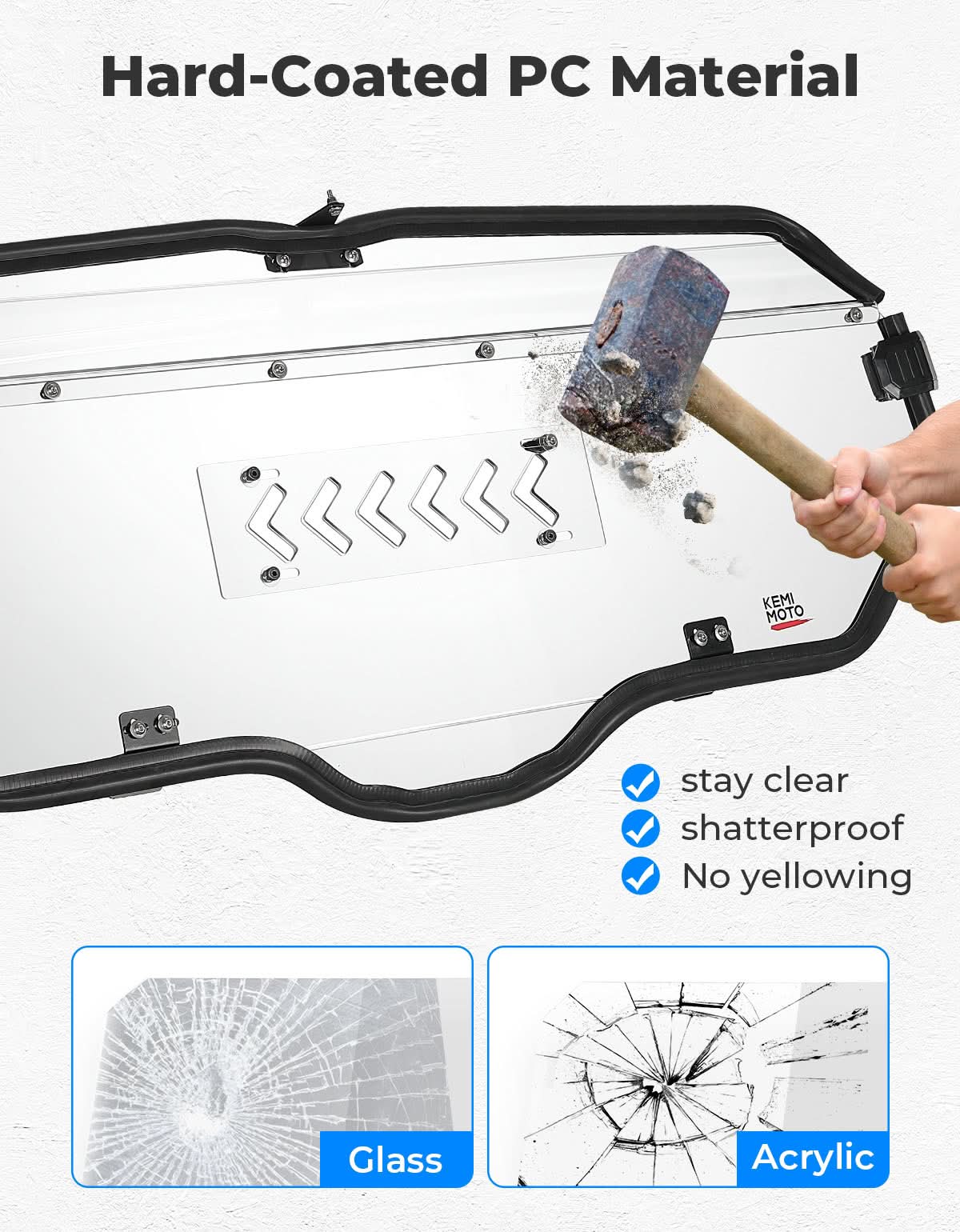 2-IN-1 Sliding Rear Window for Honda Talon 1000X/R