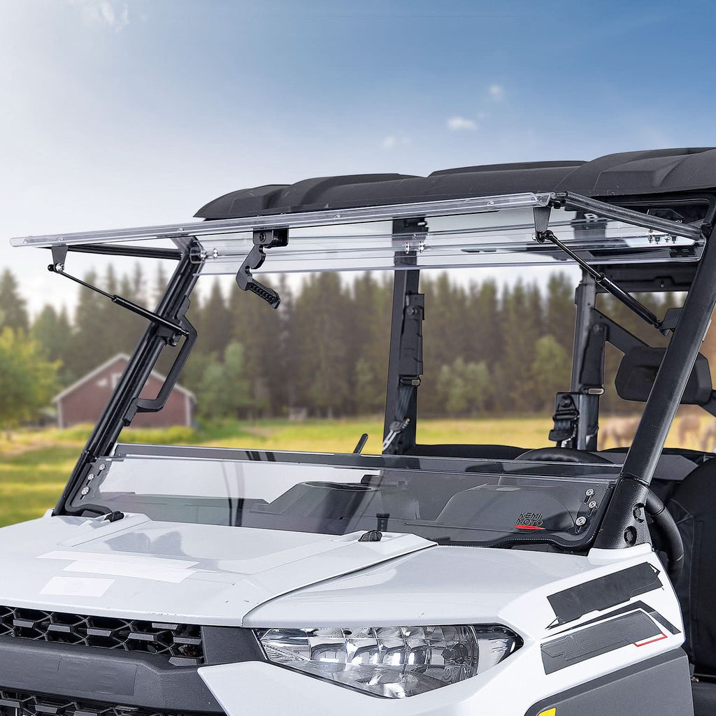 3-IN-1 Flip Windshield for Polaris Ranger XP 1000/ Crew XP 1000 2015-2026