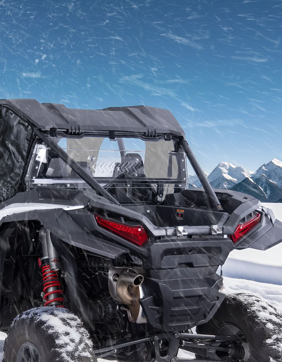 UTV Sliding Vented Clear Rear Windshield for 2024+ Polaris RZR XP 1000 / RZR XP4 1000 – fits Polaris RZR XP 1000 (2024+)...