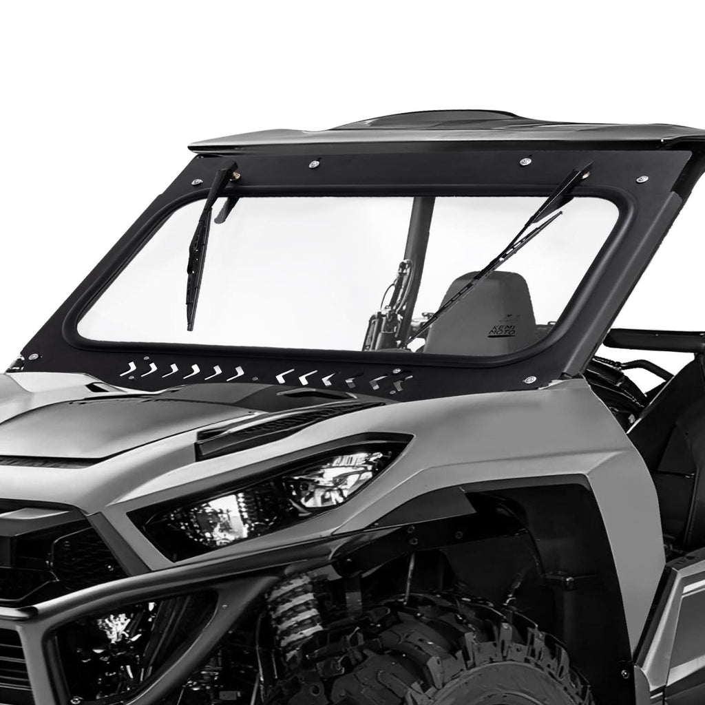 Vented Glass Windshield with Wipers for Kawasaki Teryx – fits Kawasaki Teryx 800