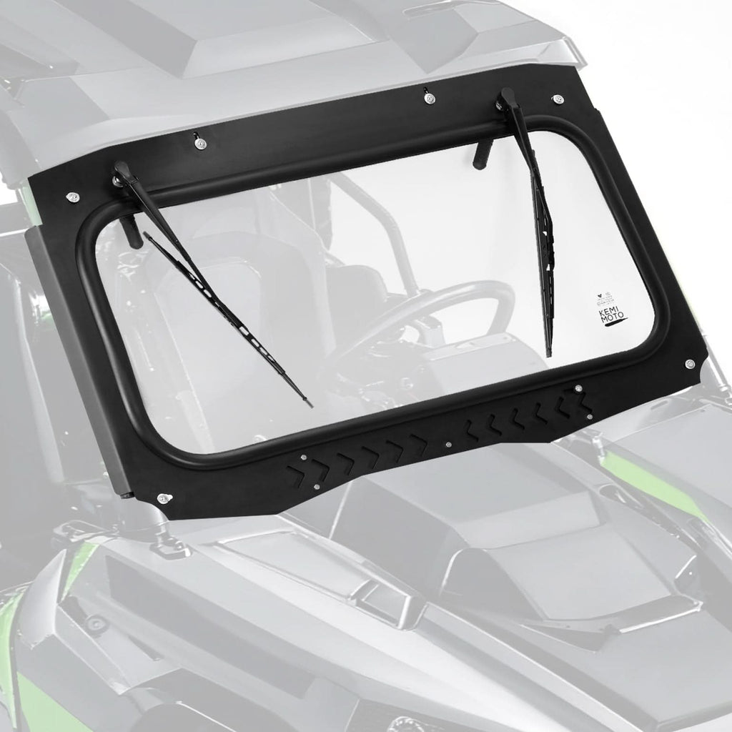 Vented Glass Windshield with Wipers for Kawasaki Teryx – fits Kawasaki Teryx KRX 1000 (view 8)