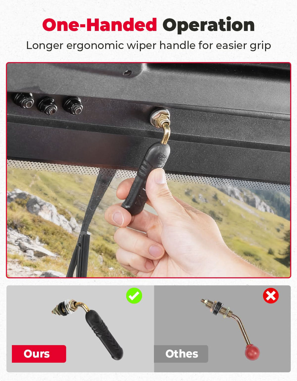UTV Glass Windshield with Wiper For CFMOTO ZForce 950| ZForce 800（2023+）