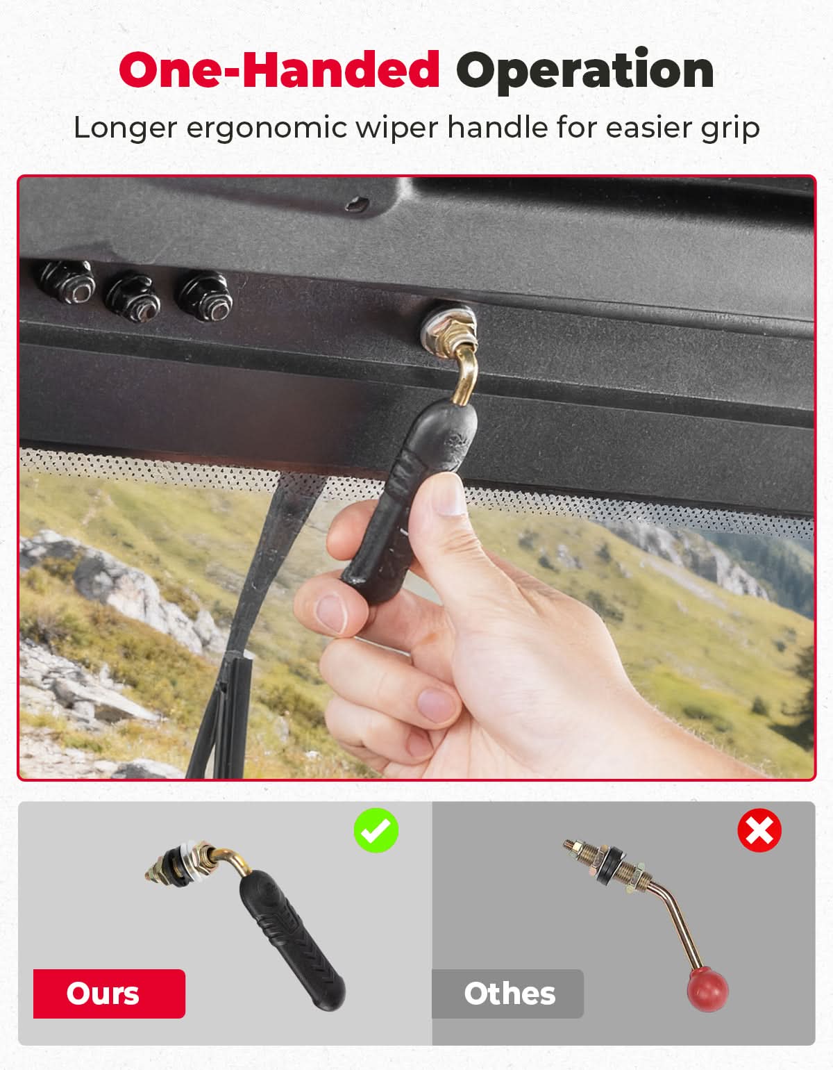 UTV Glass Windshield with Wiper For CFMOTO ZForce 950| ZForce 800（2023+）
