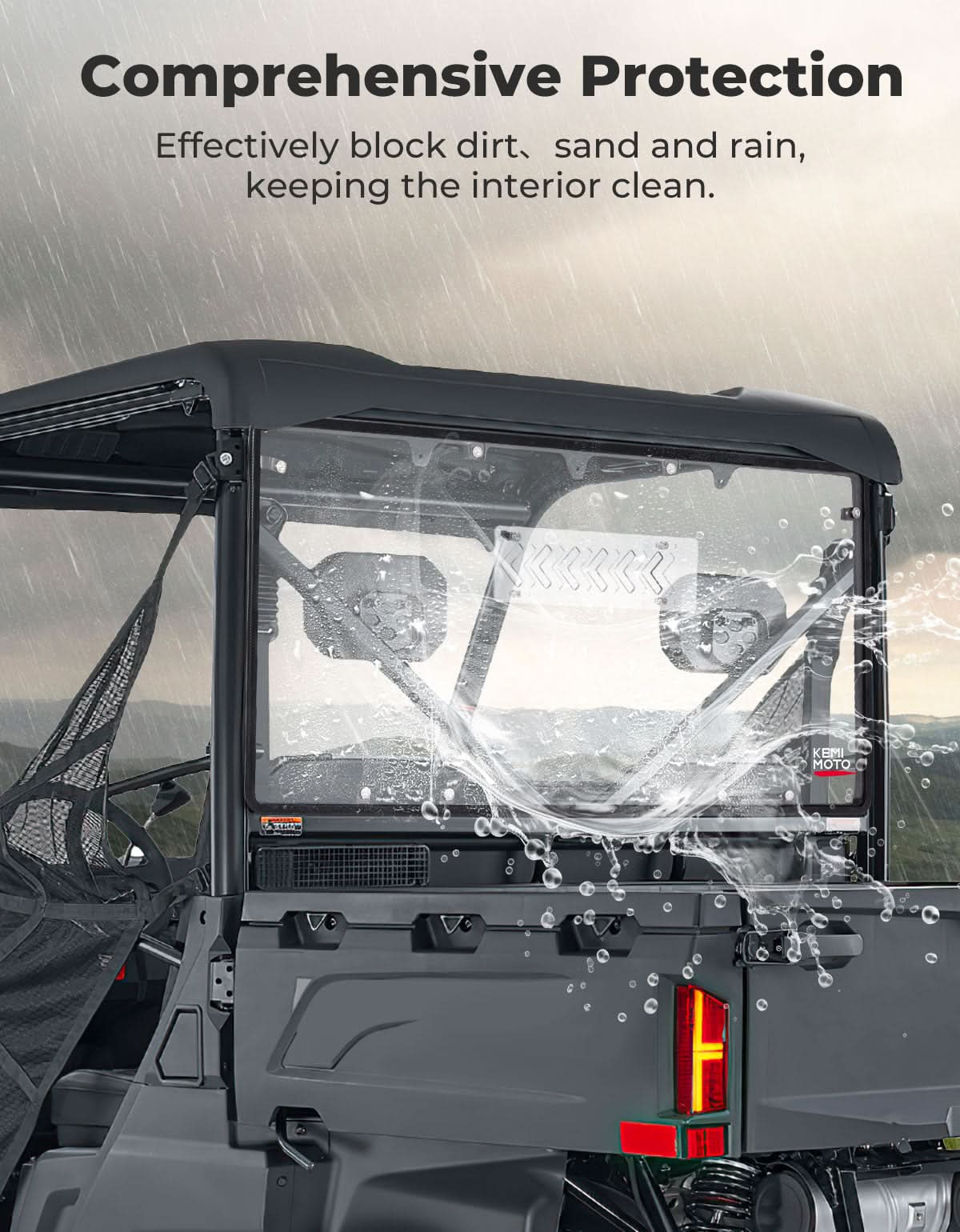 Sliding Vented Rear Window for CFMOTO UFORCE 600 (2021-2026)