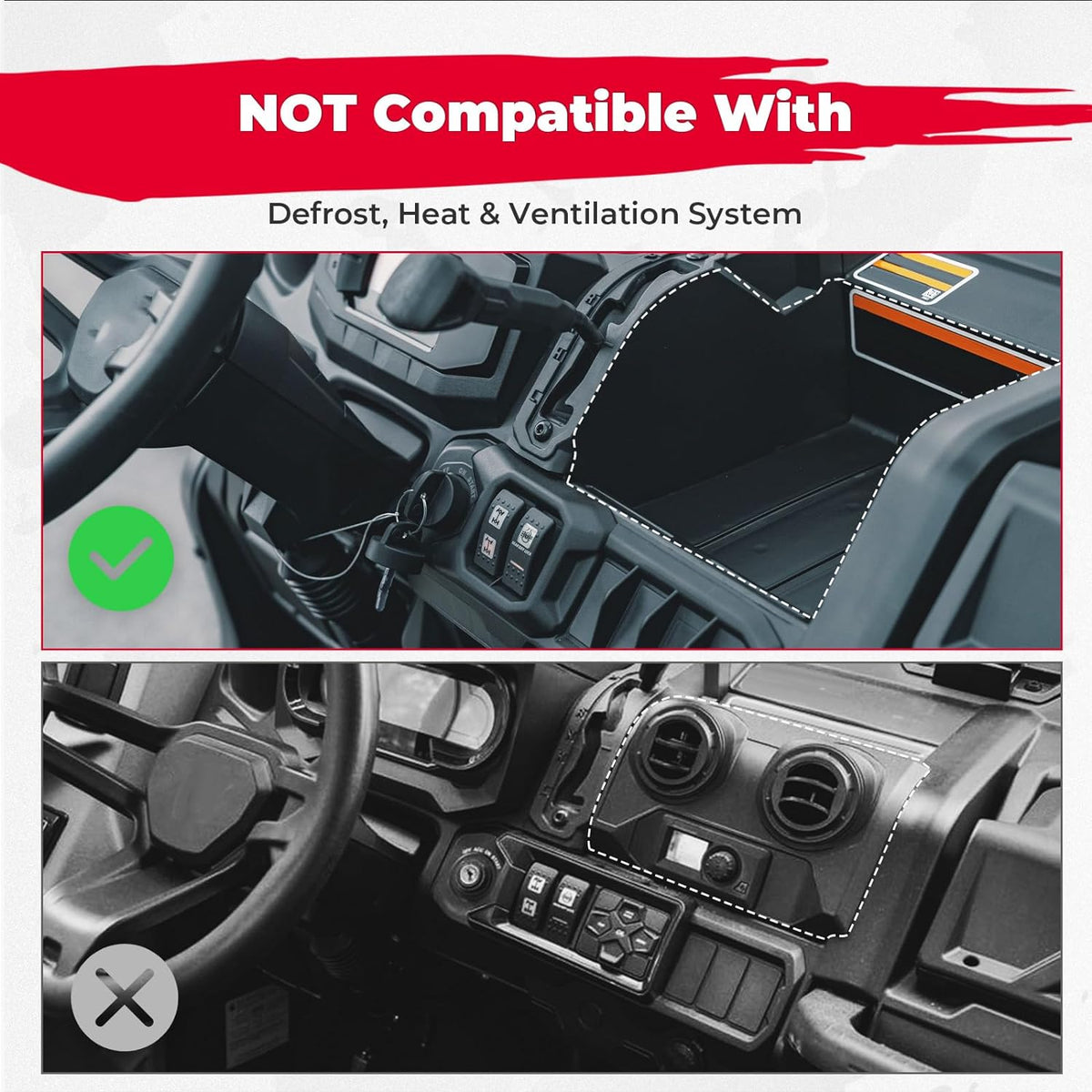 Electric Device Tablet Holder for Can am Defender HD5/8/10 – fits Can-Am Defender HD9