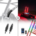 2PCS UTV Spiral Whip Lights with Spring Bases
