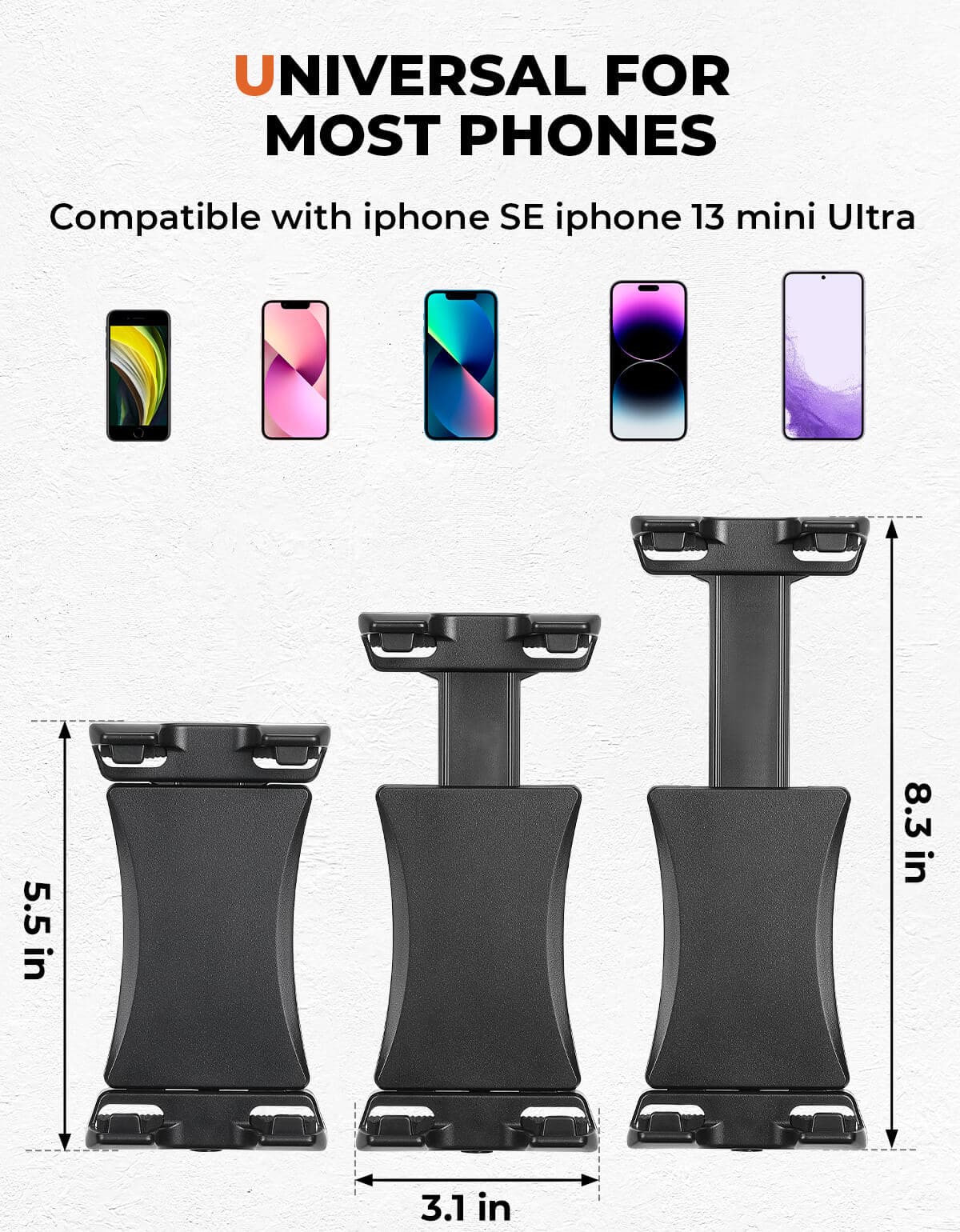 Cell Phone Holder 360° Adjustable for Kawasaki Teryx CAMO S LE – fits Kawasaki Teryx 800 (view 5)