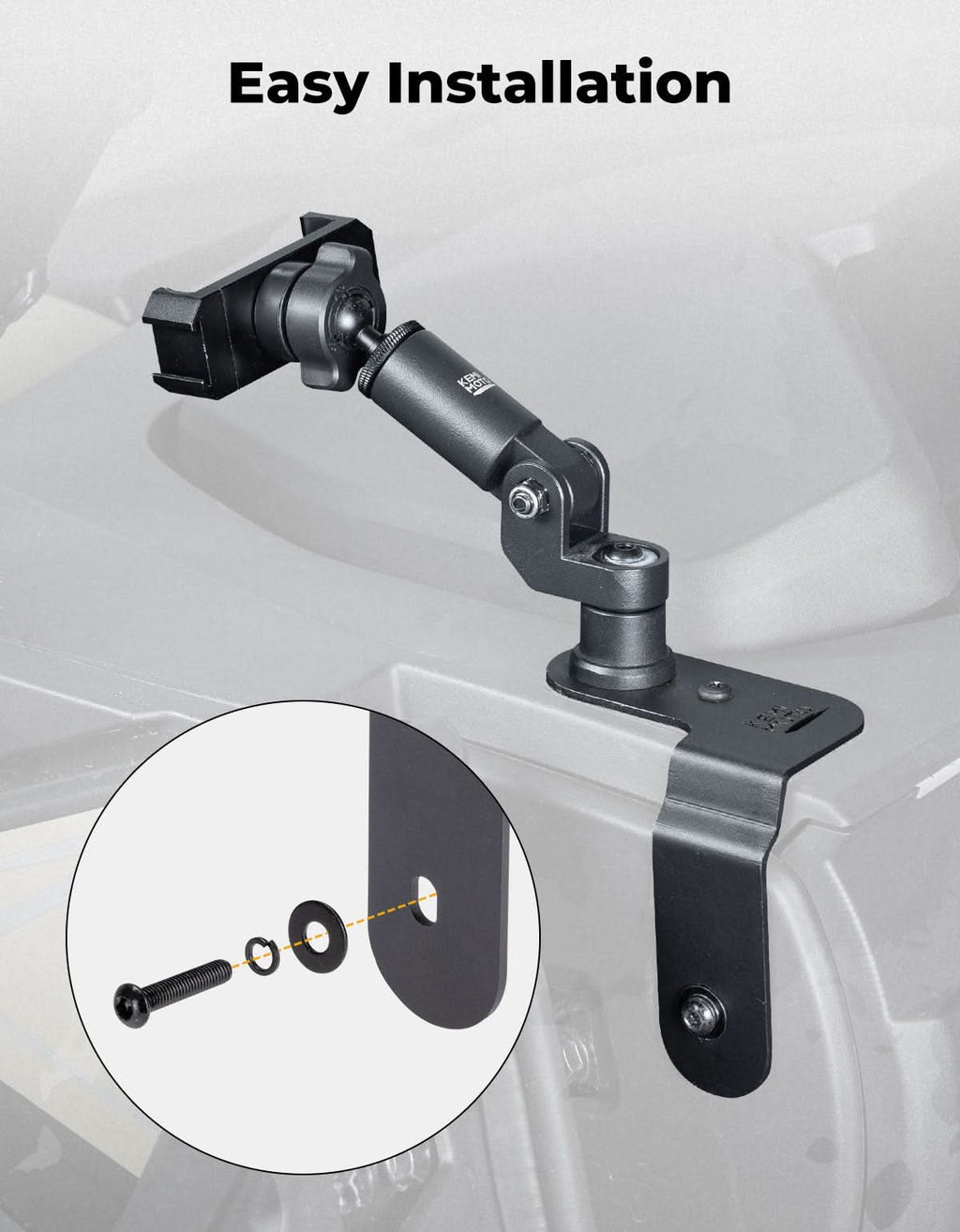 Aluminum Phone Mount for 2023+ CFMOTO ZForce 950 Sport | 800 Trail