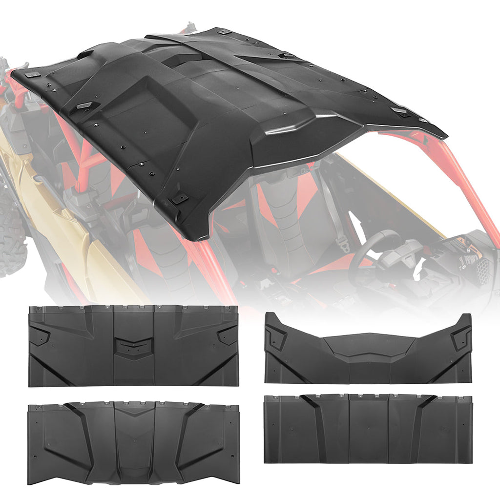 Hard Roof Top for Can-Am Maverick X3 Max, 4PCS Combination – fits Can-Am Maverick X3 MAX
