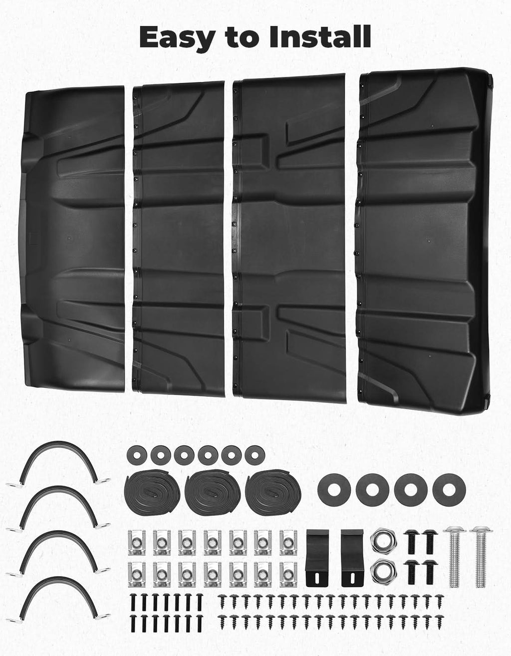 4 Pieces Sport Hard Roof Top for Can-Am Defender Max – fits Can-Am Defender MAX HD8 (view 7)