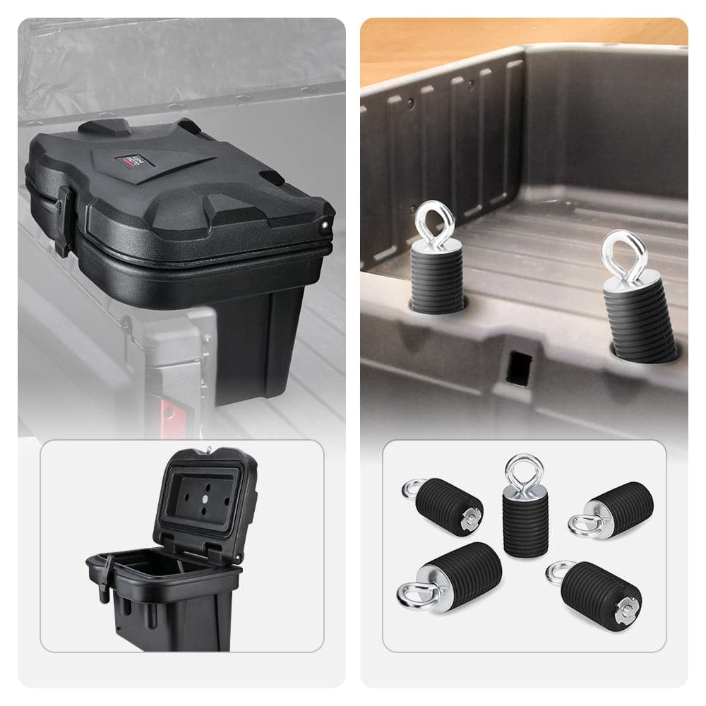 Cargo Storage Device Tool Box & Tie Down Anchors for Polaris Ranger