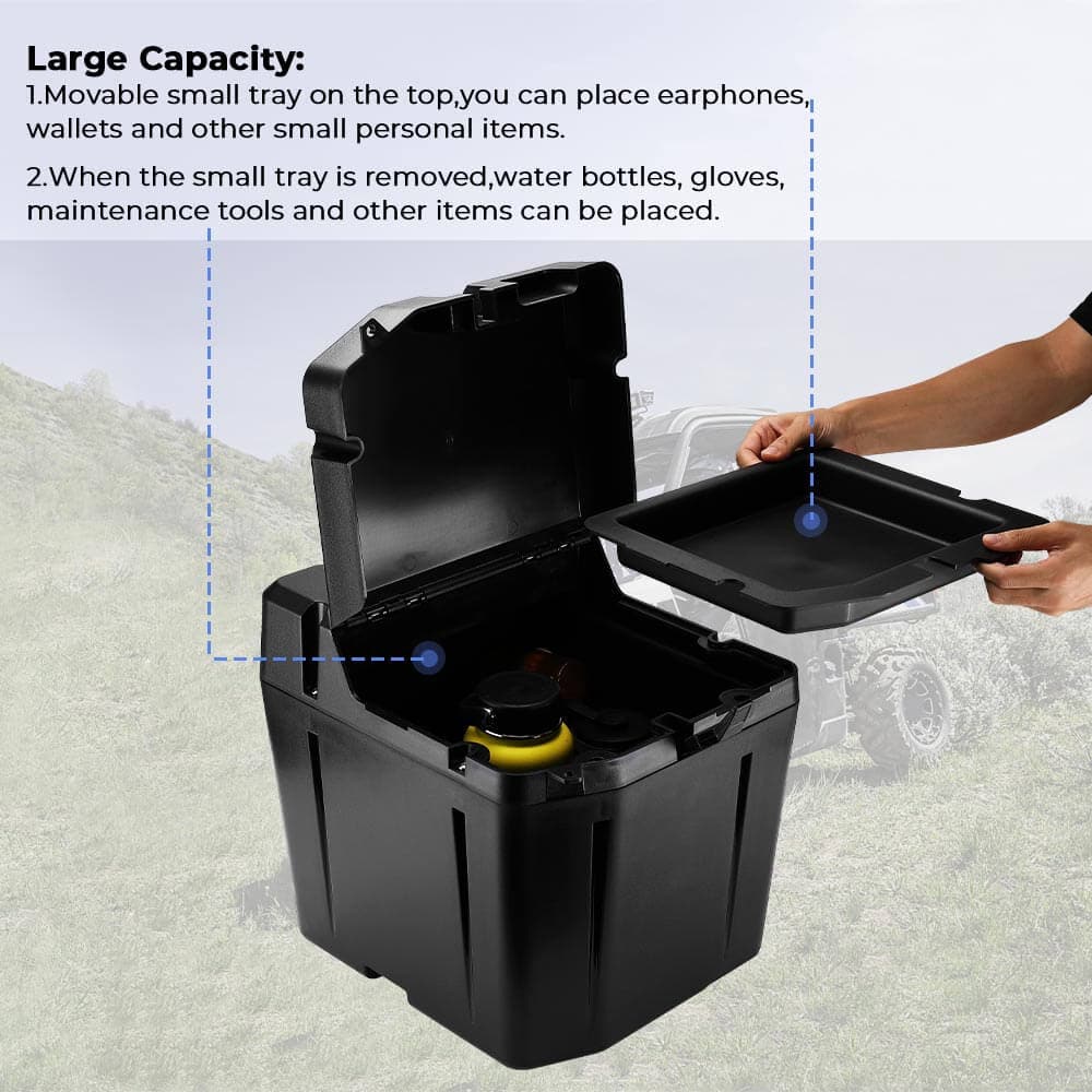 2" Tie Down Anchors & Under Seat Storage Box for Polaris Ranger 1000 XP